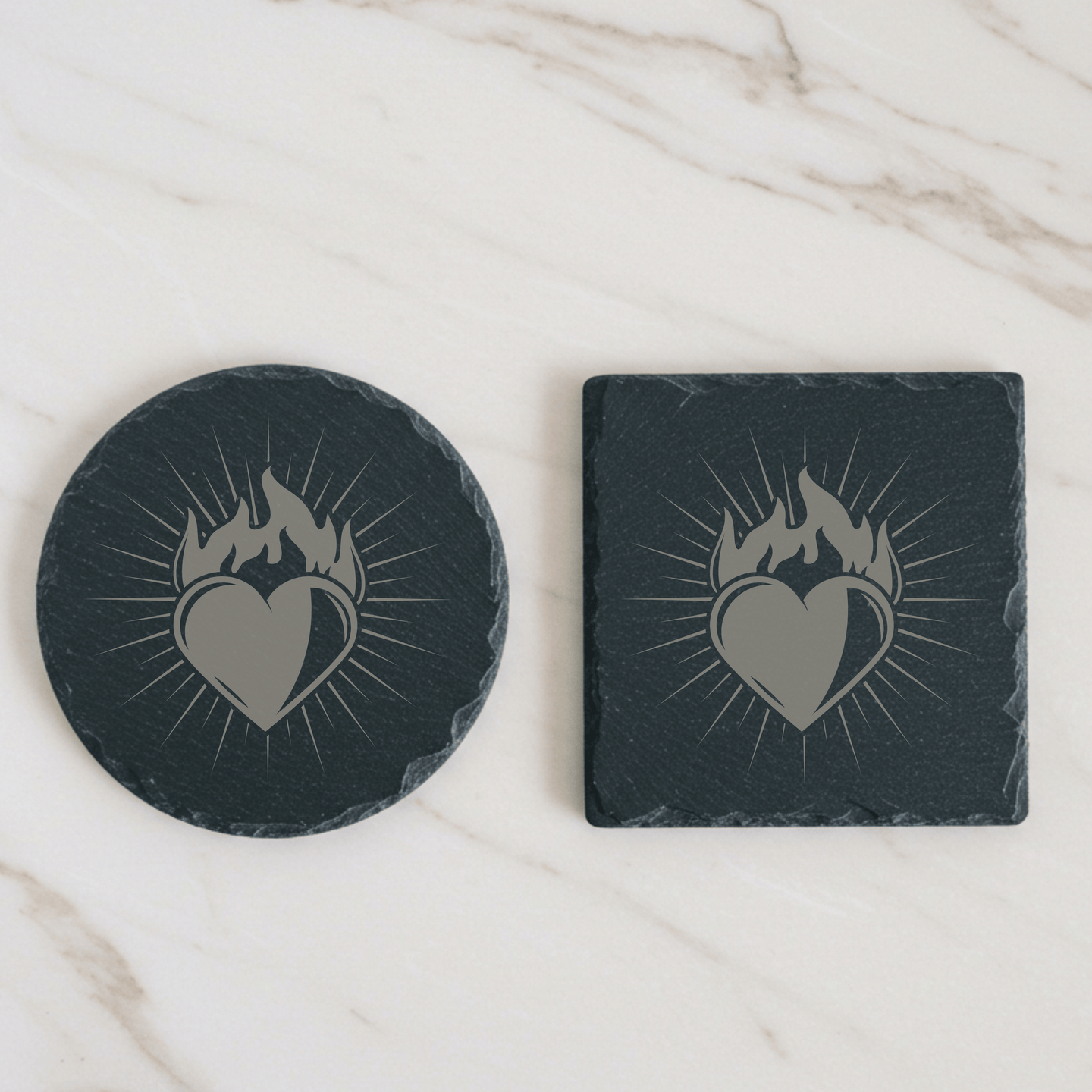 'Radiant' Engraved Slate Coaster